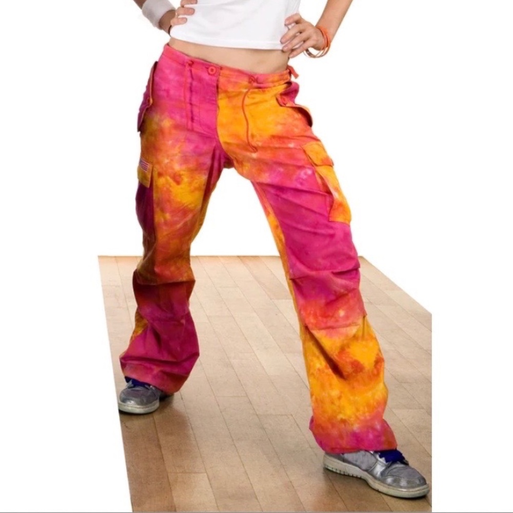 UFO-Tie Dyed RAVE Hipster Cargo Pant #82320